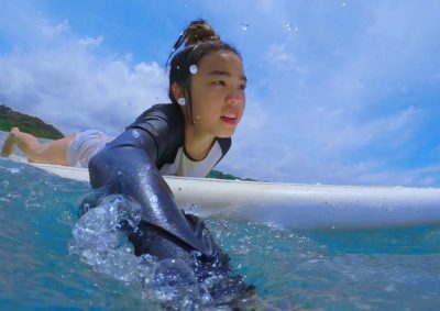 square-girl-surfer-swimming girl surfer swimming