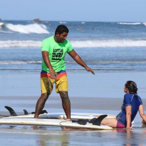 The best surf lessons begin on the beach with Safari Surf School